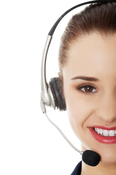 Call Center Vrouw — Stockfoto