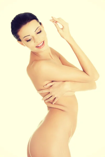 Beautiful fit topless woman — Stock Photo, Image
