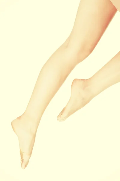 Piękne pasuje długo kobiece nogi — Zdjęcie stockowe