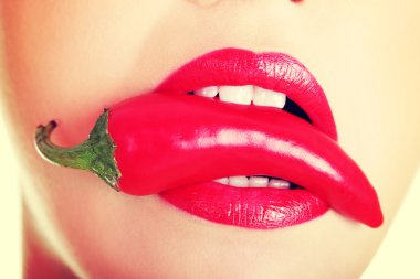 hot paprika ile güzel bir kadın