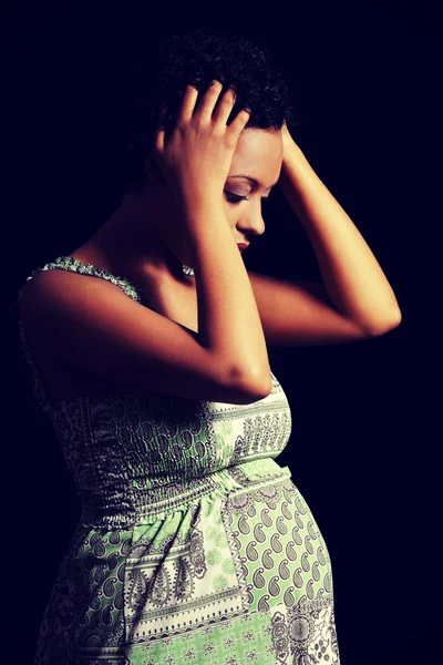 Depression and stress of pregnant woman Royalty Free Stock Images