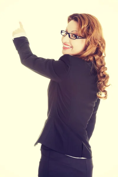 Businesswoman pointing — Stock Photo, Image