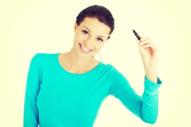 kalem ile öğrenci kız.