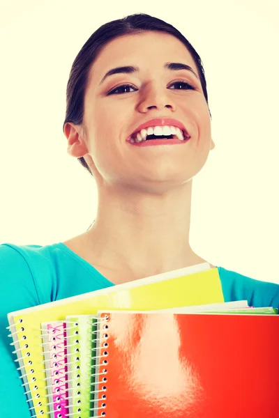 Student with workbooks — Stock Photo, Image