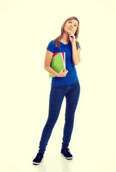 Student with workbook — Stock Photo, Image