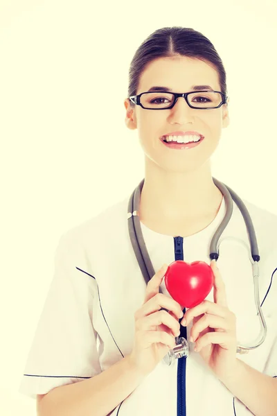 Médico con corazón — Foto de Stock