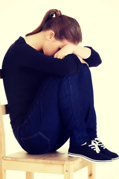 Triste menina adolescente . — Fotografia de Stock