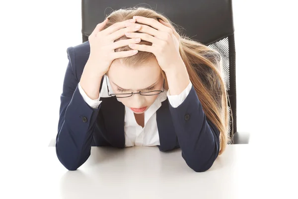 Triste mujer de negocios — Foto de Stock