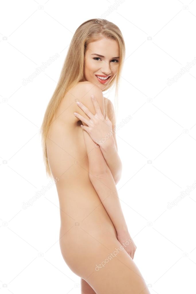 Beautiful naked woman standing.