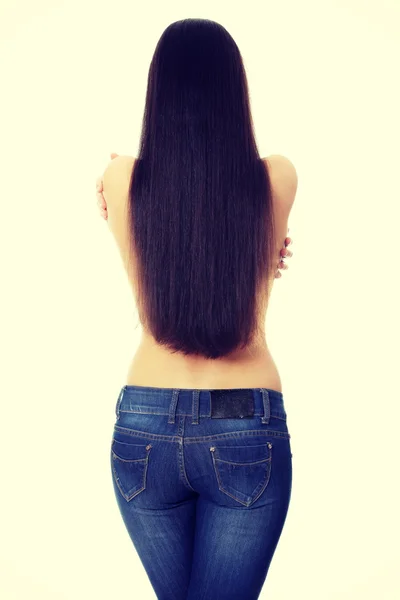 Woman with long hair — Stock Photo, Image