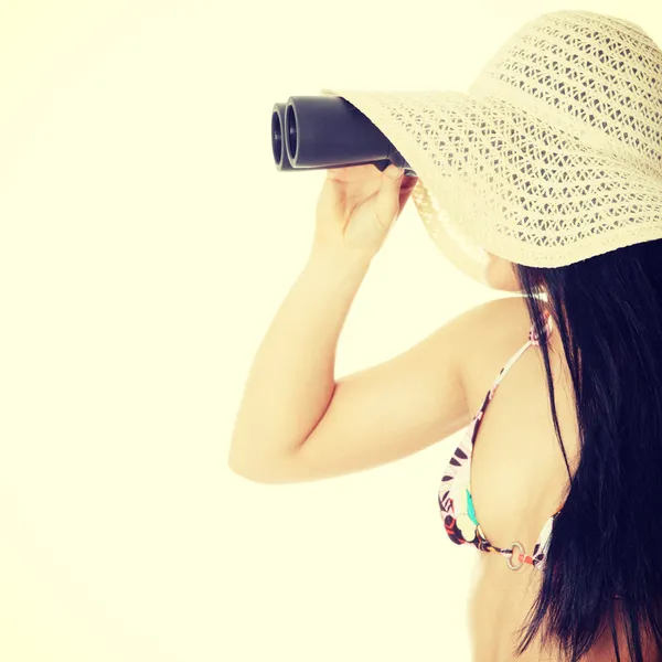 Zomer jonge vrouw in bikini — Stockfoto