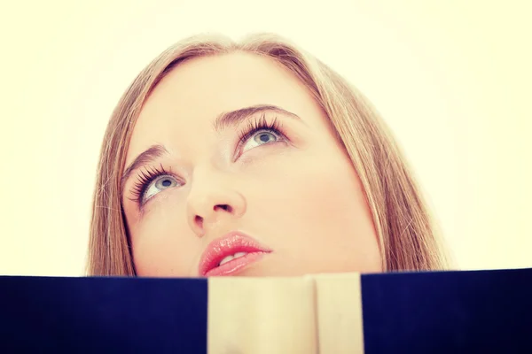 Girl reading a book — Stock Photo, Image