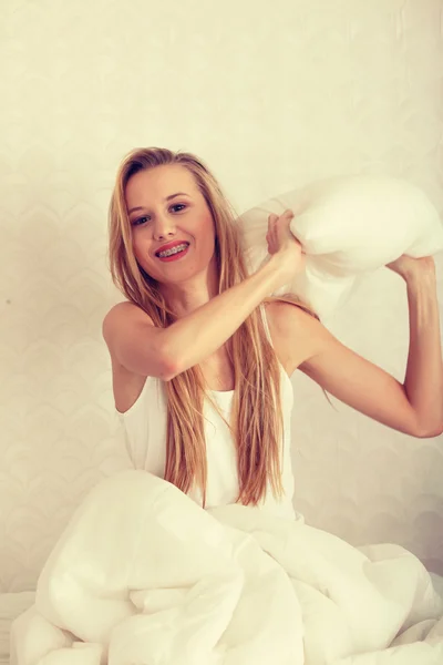 Pillow fight — Stock Photo, Image