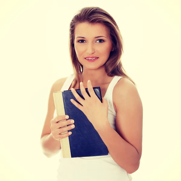 Felice studente ragazza — Foto Stock