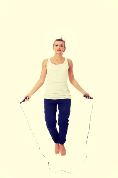 Woman doing exercise — Stock Photo, Image