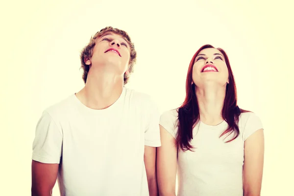 People looking up. — Stock Photo, Image