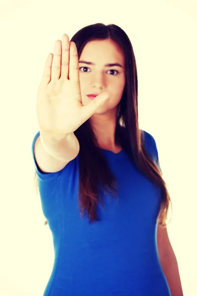 Stop gesture. — Stock Photo, Image