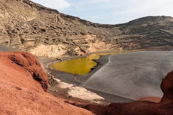 Charco de los clicos, lanzarote, spanien, İspanya — Stok fotoğraf