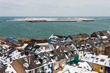 Helgoland e duna in inverno