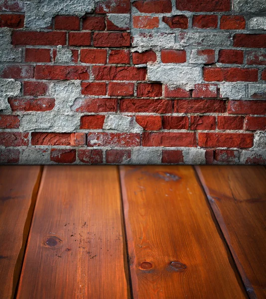 Ancienne scène sombre en bois — Photo