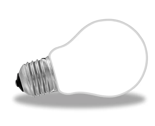 Silver light bulb — Stock Photo, Image