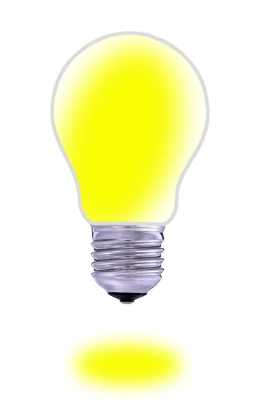 Yellow light bulb — Stock Photo, Image