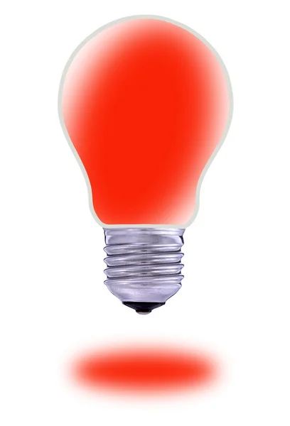 Red light bulb — Stock Photo, Image