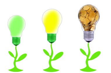 iş, yenilenebilir enerji kaynaklarının yaratıcı sembolü