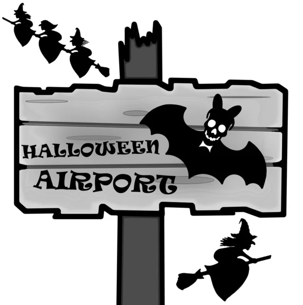 Halloween signpost — Stock Photo, Image