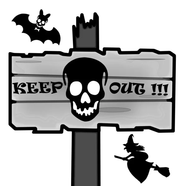 Halloween signpost — Stock Photo, Image