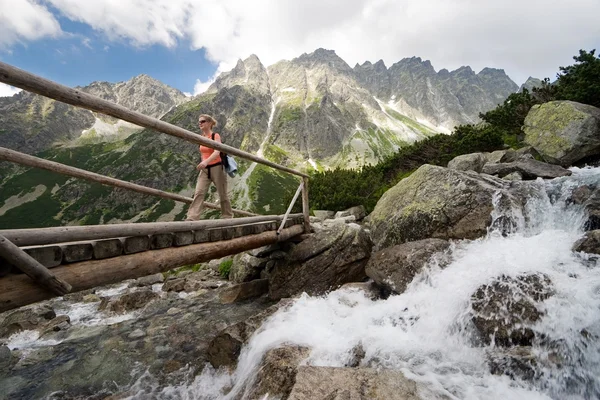 Slovakya 'daki Tatra Dağları' nda yürüyüş