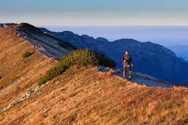 Activité au coucher du soleil à Tatra Mountains, Pologne — Photo