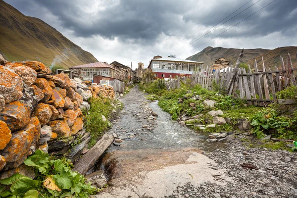 Pueblo de Ushguli en Swanetia. Georgia —  Fotos de Stock