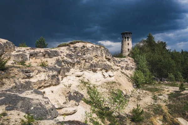 Quarry Babia Dolina Jozefow Roztocze Polsko — Stock fotografie