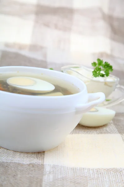 Sauerampfersuppe — Stockfoto