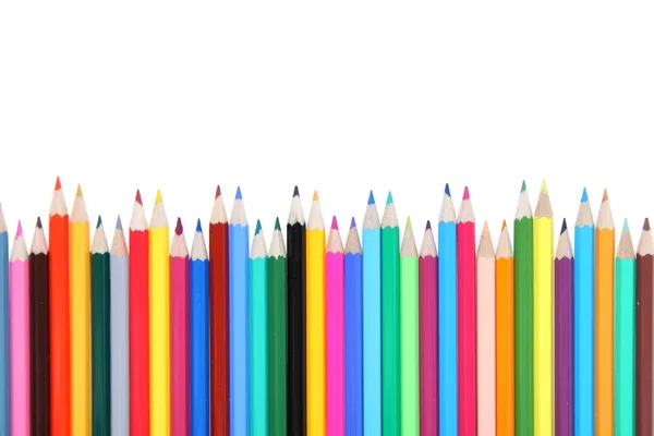 Många-färgade pennor — Stockfoto