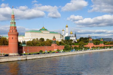 Moskova kremlin ve Moskova Nehri