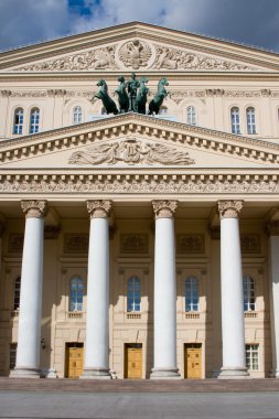 gün ışığı görünümü büyük tiyatro, Moskova, Rusya