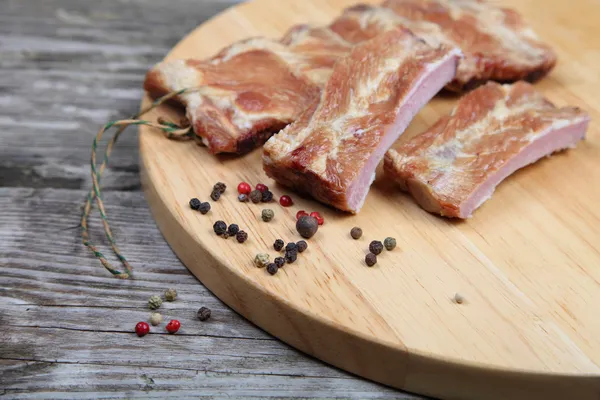 Smoked pork ribs — Stock Photo, Image