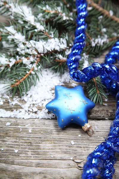 Decorações de Natal azul — Fotografia de Stock