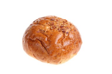 Bun beyaz arkaplanda izole edildi