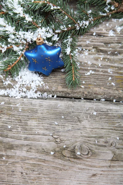 Blue Christmas decorations — Stock Photo, Image