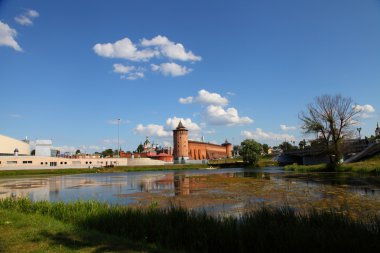 kremlin güçlü duvarlar. Kolomna. Rusya 