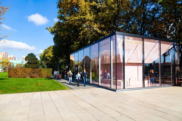 Stadspark Krasnodar Galitsky Park Prachtige Bomen Gazon Terrassen Van Het — Stockfoto