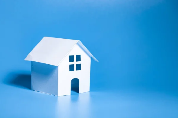Rent Apartments Real Estate Buying House Idea Toy House Blue — Fotografia de Stock