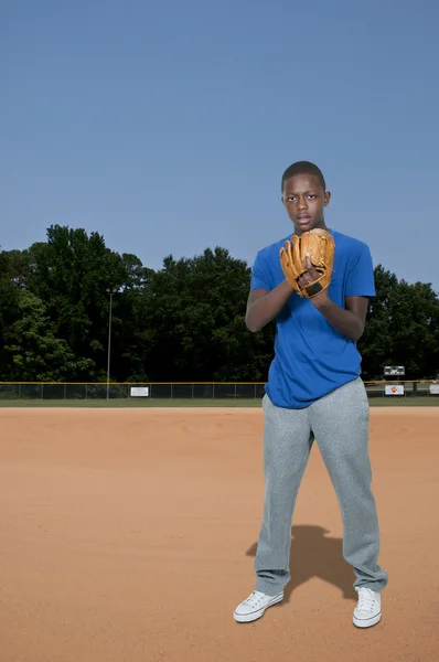 Teenage Baseball Player — Stock Photo, Image