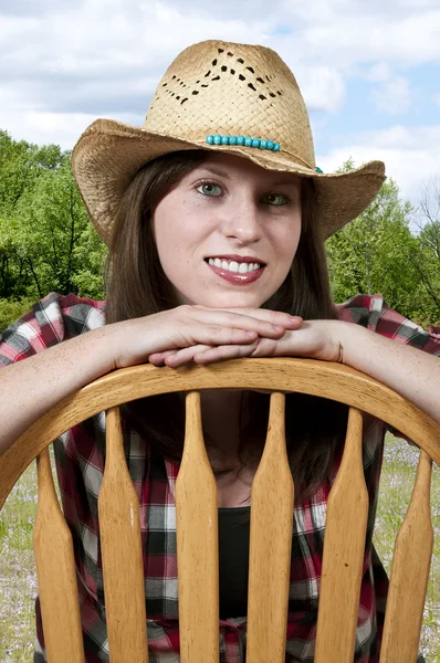 Cowgirl — Stockfoto