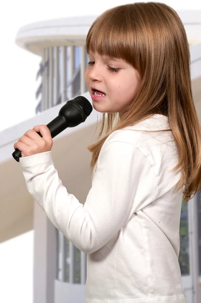 Girl Singer — Stock Photo, Image