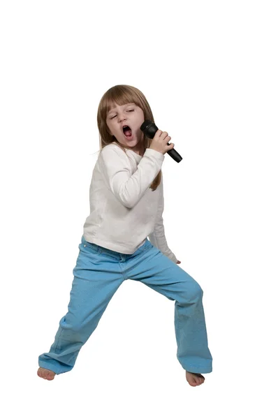 Girl Singer — Stock Photo, Image