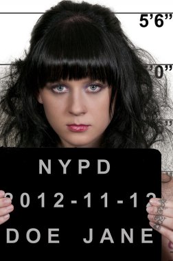 kadın mugshot